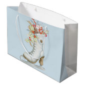 kerstcadeau voor Schaats met kerstcadeau Groot Cadeauzakje (Achterkant Gekanteld)
