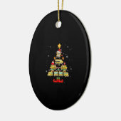 kerstcadeau voor schoolbuschauffeur keramisch ornament (Links)