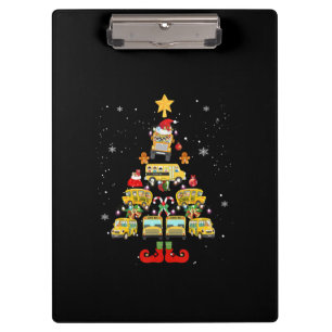 kerstcadeau voor schoolbuschauffeur klembord
