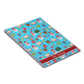 Kerstcadeau voor schoolleraar gepersonaliseerd notitieboek (Rechterzijde)
