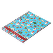 Kerstcadeau voor schoolleraar gepersonaliseerd notitieboek (Linkerzijde)