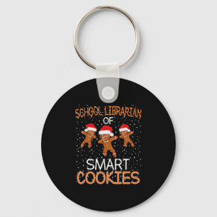 Kerstcadeau voor schoollibrarische mart sleutelhanger