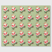 kerstcadeau voor skateboarden cadeaupapier (Vlak)