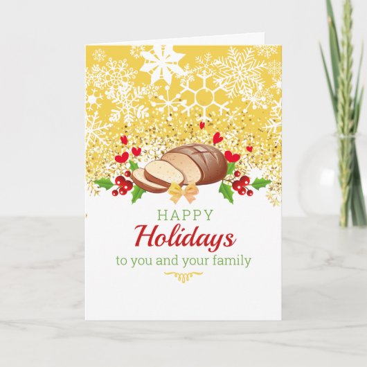 kerstcadeau voor sneeuwvlokken feestdagen kaart (Voorkant)