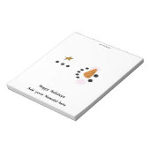 kerstcadeau voor Snoep met draagtas van kerstman Notitieblok (Linkerzijde)