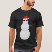 kerstcadeau voor Snowman Santa Hat Gift T-shirt (Voorkant)