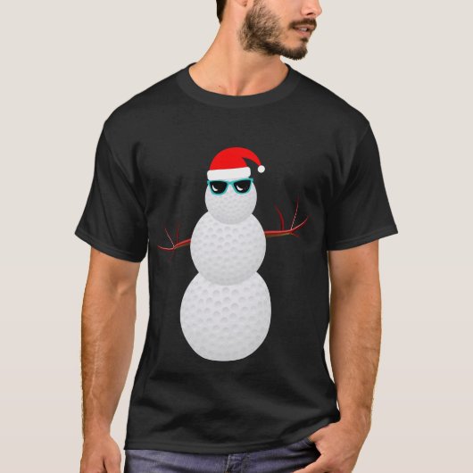 kerstcadeau voor Snowman Santa Hat Gift T-shirt (Voorkant)
