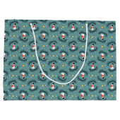 kerstcadeau voor Snowmen Groot Cadeauzakje (Achterkant)