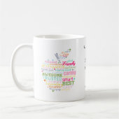 kerstcadeau voor Teacher word art apple mok (Links)