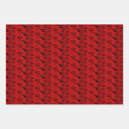 kerstcadeau voor Thunderbird Gift Inpakpapier Vel (Voorkant)