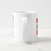 kerstcadeau voor vader/man, gepersonaliseerde naam grote koffiekop (Achterkant)