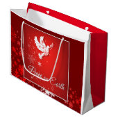 kerstcadeau voor veel plezier large cadeautasje (Voorkant Gekanteld)