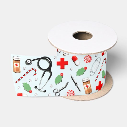 Kerstcadeau voor verpleegster satijnen lint (Spoel)