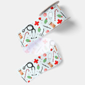 Kerstcadeau voor verpleegster satijnen lint (Achterkant)