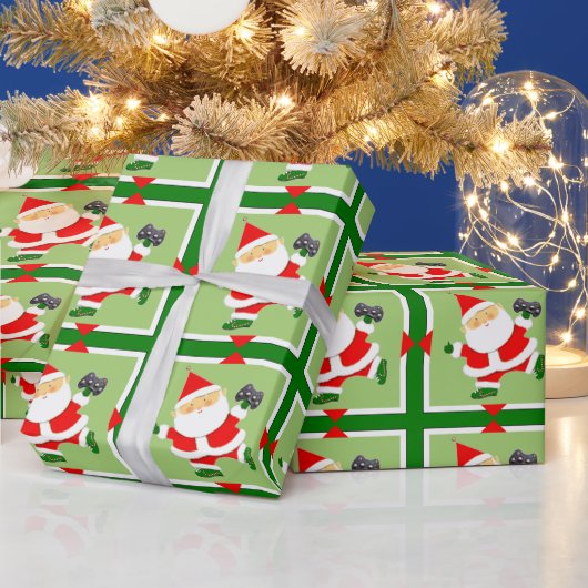 Kerstcadeau voor videogamers cadeaupapier (Feestdagen)