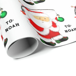 Kerstcadeau voor vissers cadeaupapier
