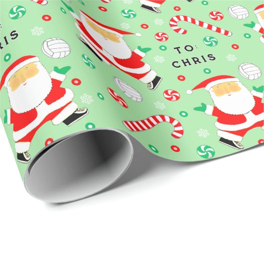 Kerstcadeau voor Volleybal Cadeaupapier (Rol Hoek)