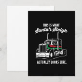 kerstcadeau voor vrachtwagenchauffeur Cowboy Truck Kaart (Voorkant / Achterkant)