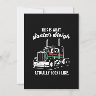 kerstcadeau voor vrachtwagenchauffeur Cowboy Truck Kaart