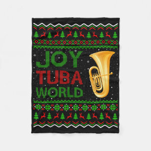 Kerstcadeau voor wereldmuziekliefhebber lelijk ker fleece deken
