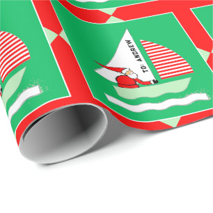Kerstcadeau voor zeilen cadeaupapier