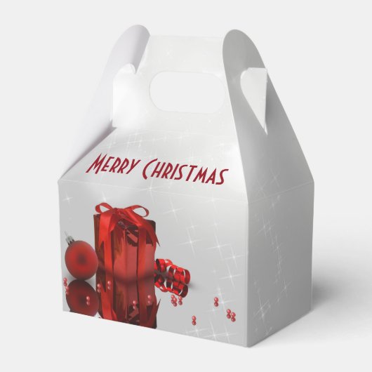 kerstcadeau - voordelige draagtas bedankdoosjes (Voorkant Zijde)