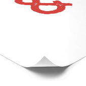 Kerstcadeau vrolijk en helder perfect poster (Hoek)