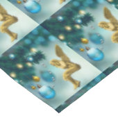 kerstcadeau, vrolijk kerstfeest, engel tafelkleed (Gekanteld)