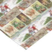 kerstcadeau, vrolijk kerstfeest,  tafelkleed (Gekanteld)