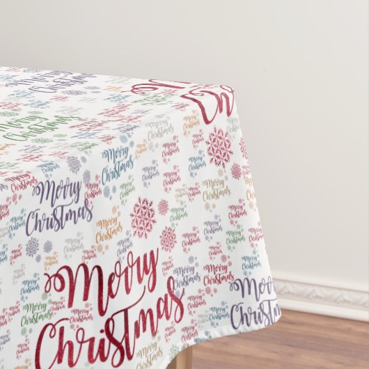 kerstcadeau, vrolijk kerstfeest tafelkleed (Voorbeeld)