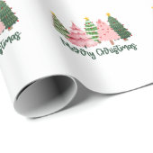 Kerstcadeau Vrolijke kerstboom Cadeaupapier (Rol Hoek)