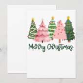 Kerstcadeau Vrolijke kerstboom Kaart (Voorkant / Achterkant)
