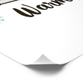 Kerstcadeau Warm Chonky Wishes Perfect Poster (Hoek)