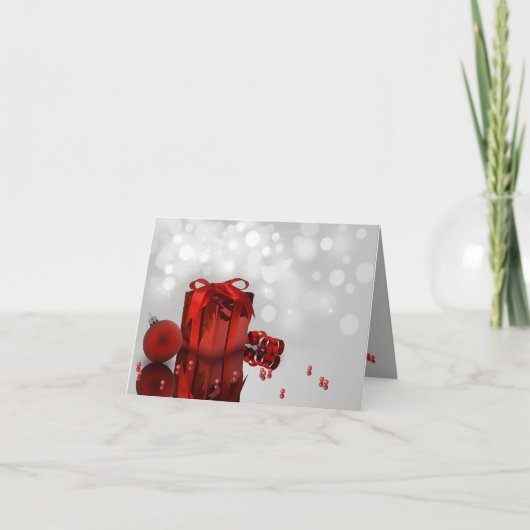 Kerstcadeau - Wenskaart Feestdagen Kaart (Voorkant)