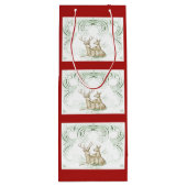 kerstcadeau wijn cadeautas (Achterkant)