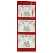 kerstcadeau wijn cadeautas (Voorkant)