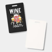 Kerstcadeau | Wijnproefervaring Team Badge (Voor- en achterkant)