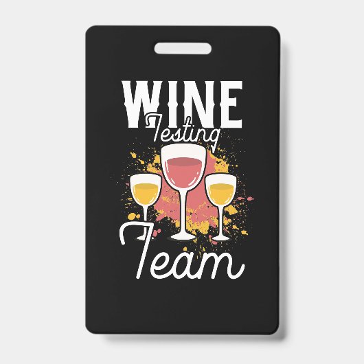Kerstcadeau | Wijnproefervaring Team Badge (Voorzijde)
