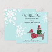 kerstcadeau Winter Holyday Kaart (Voorkant / Achterkant)