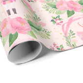 Kerstcadeau Wrap Roze Notenkraker en Ballerina Cadeaupapier (Rol Hoek)