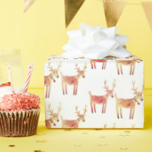 Kerstcadeau wrap rustieke rendieren