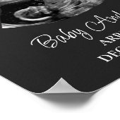 Kerstcadeau zwangerschap aankondiging poster (Hoek)