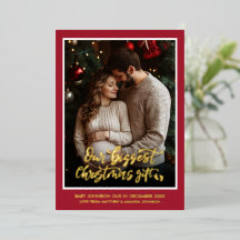 Kerstcadeau zwangerschapsaankondiging foto