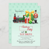 Kerstcadeauactie Feest Uitnodiging (Voorkant / Achterkant)