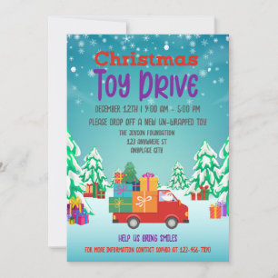 Kerstcadeauactie Rode Auto Geschenken Liefdadighei Kaart