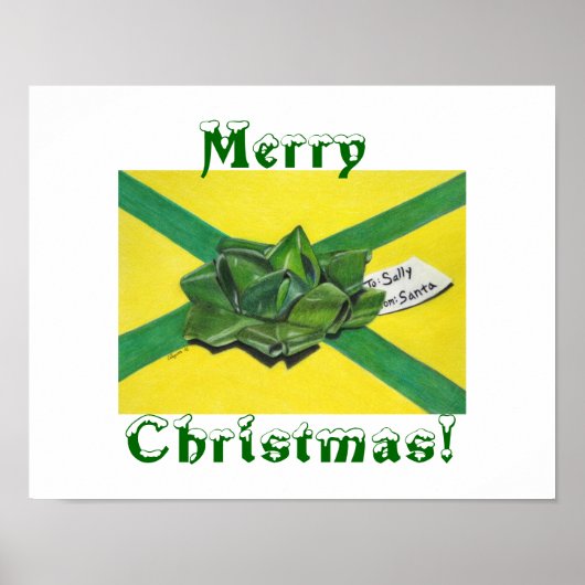 kerstcadeauafdrukken poster (Voorkant)
