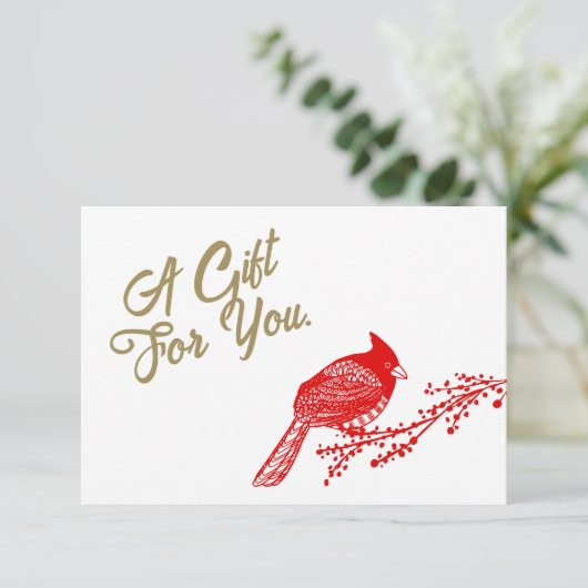 kerstcadeaubon (Staand voorkant)