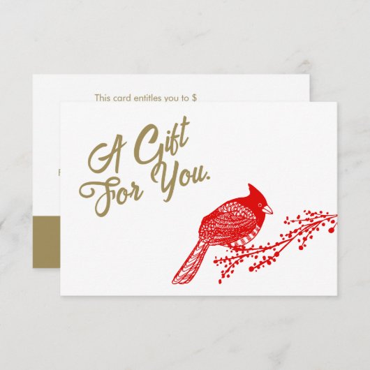 kerstcadeaubon (Voorkant / Achterkant)