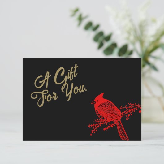 kerstcadeaubon (Staand voorkant)