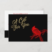 kerstcadeaubon (Voorkant / Achterkant)